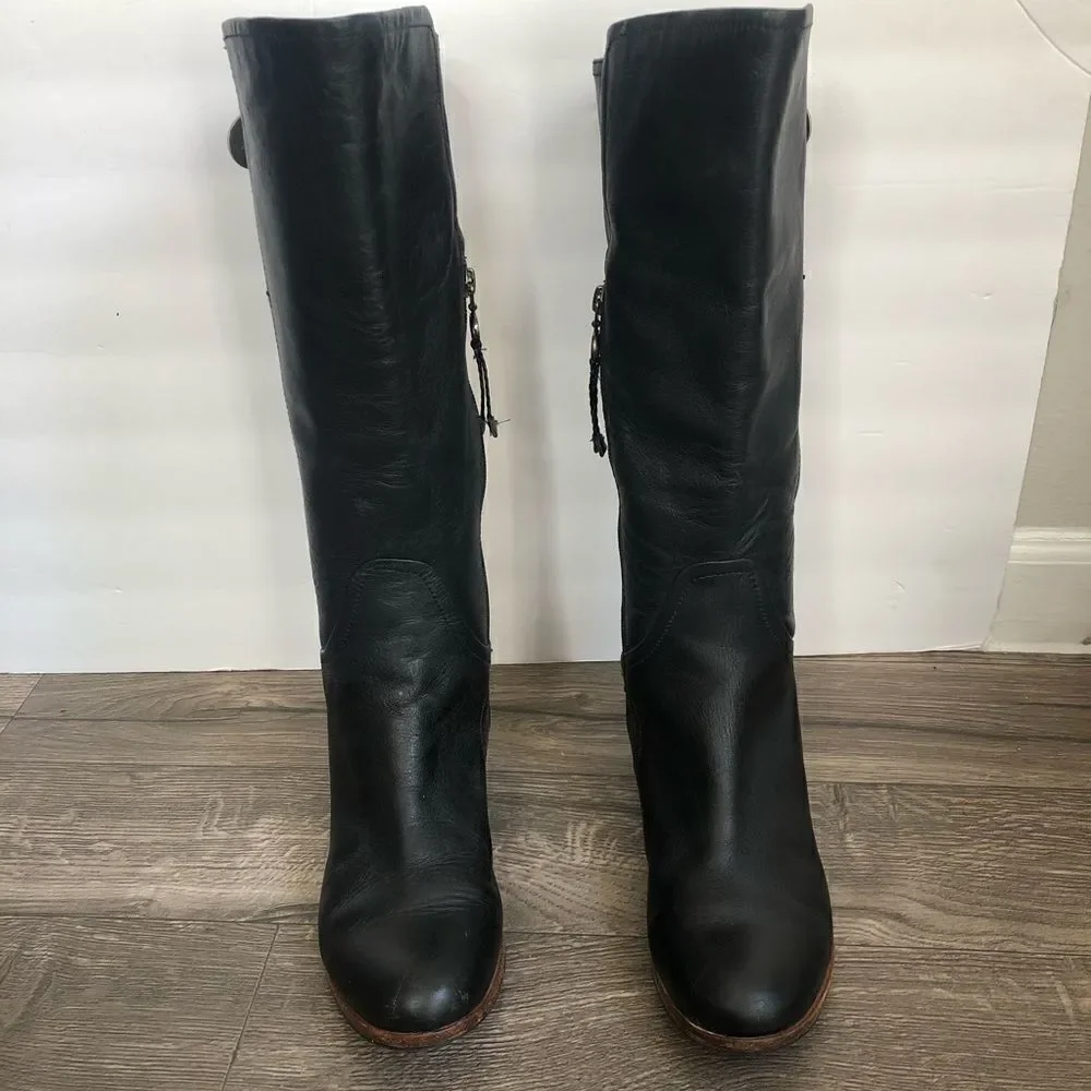 Revolve UGG Equestrian Amberlee Black knee high Riding Boots